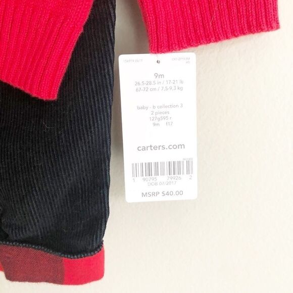 Carter’s Penguin Corduroy Set - Picture 6 of 6